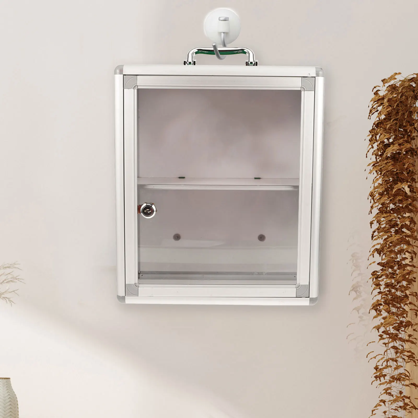 Caja de primeros auxilios de montaje, botiquín Visible, contenedor de almacenamiento de emergencia para colgar en la pared para el hogar, oficina, coche, gran comunidad pública