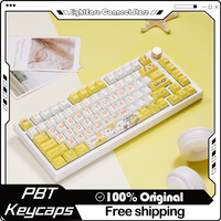 2024 New Electric Mouse Theme Keycap 126 Key Cherry Pbt Thermal Sublimation Mechanical Keyboard Yellow Anime Game Cute Keycap