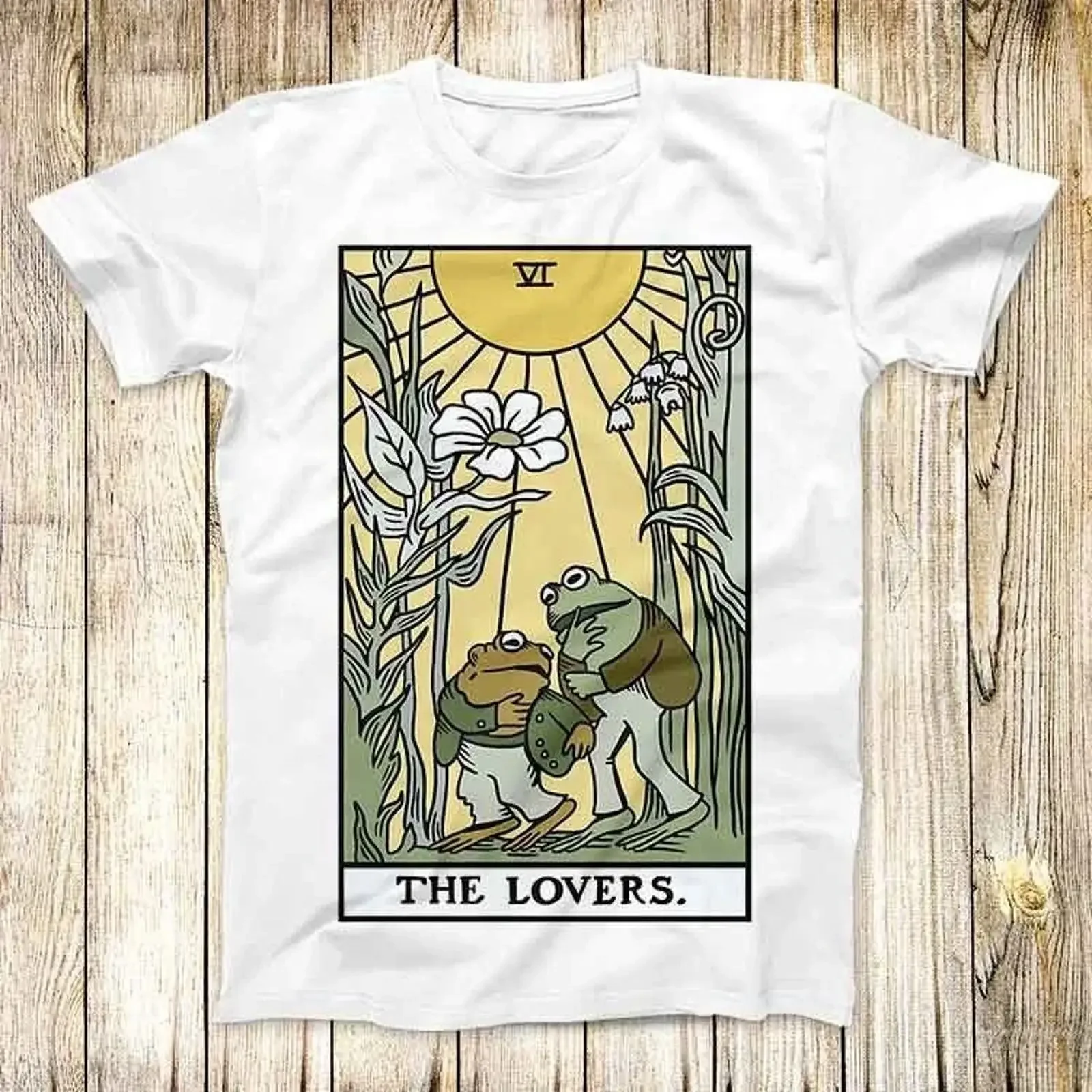 T Shirt Frog amp Toad The Lovers Tarotkarte Homosexuell Meme Männer Frauen Top 3614 vintage Washed fashion streetwear