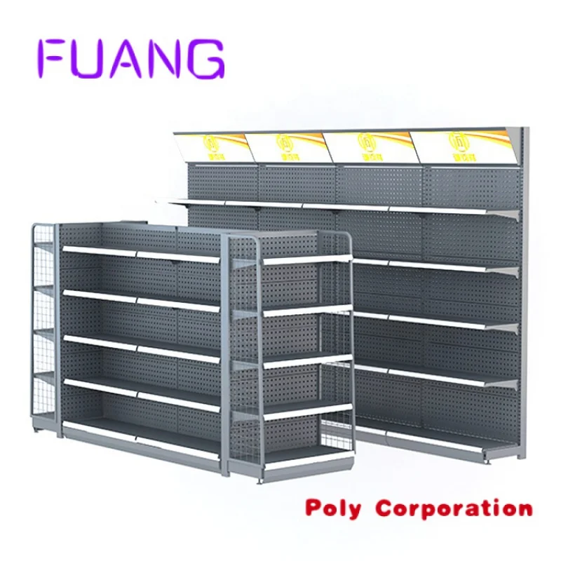 Custom  Hot Sale supermarket shelves Steel wood shelves retail display gondola shelving/rack for shop