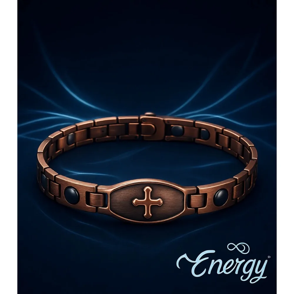 

Набор из магнитного медного браслета и кольца для женщин, сверхмощный магнитный эффект (3500 Гаусс), регулируемый, из чистой меди, подарок