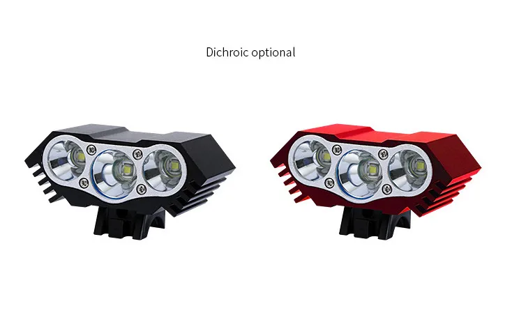 Waterproof  3XT6 LED Bicycle Light 10000LM Front Bike Head Light Night Cycling Lamp 5V USB Headlamp Only Lamp No Battery