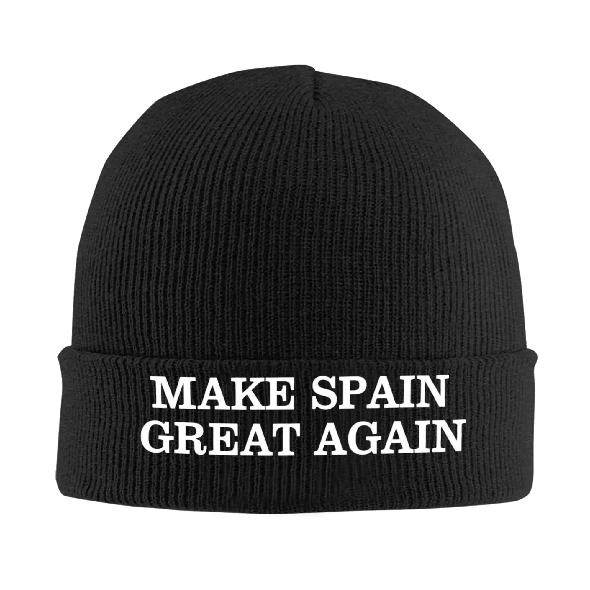Light Make Spain Great Again Knit Hat  Hip Hop Caps Men Women Unisex Outdoor Sport Beanie Hats Autumn Winter Elastic Bonnet Hats
