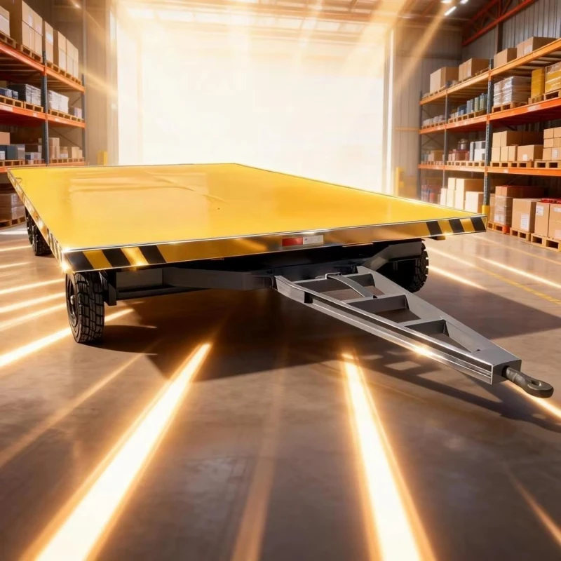Warehouse tractor for heavy cargo handling