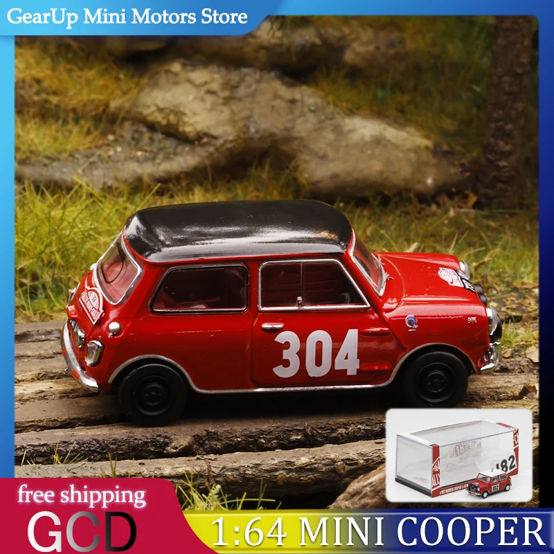 

GCD 1:64 Mini Cooper Rally Car 1962 #304 1964 #182 Monte Carlo Edition Limited Pre-Sale for Rally & Classic Car Collectors Toy