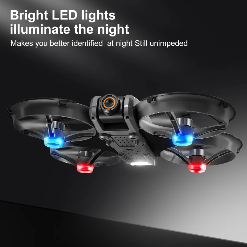 8K Optical Flow ESC Dual Camera WIFI FPV RC Drone Brushless 12.5In Screen Headless Trajectory Flight Remote Control Quadcopter