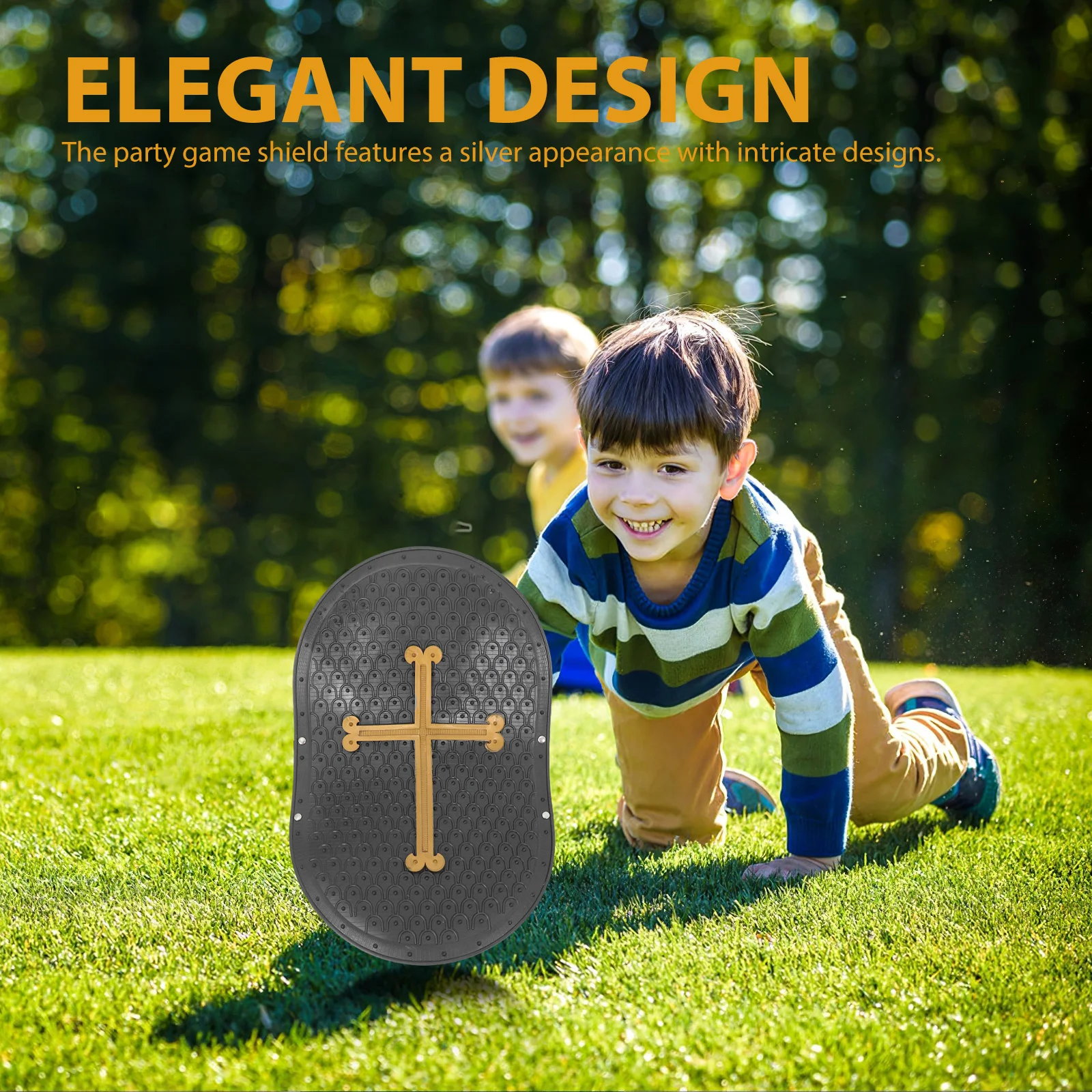 

Children Medieval Shield Kids Cosplay Prop Party Game Performance Lightweight Plastic Soldier Roleplay Pretend Play