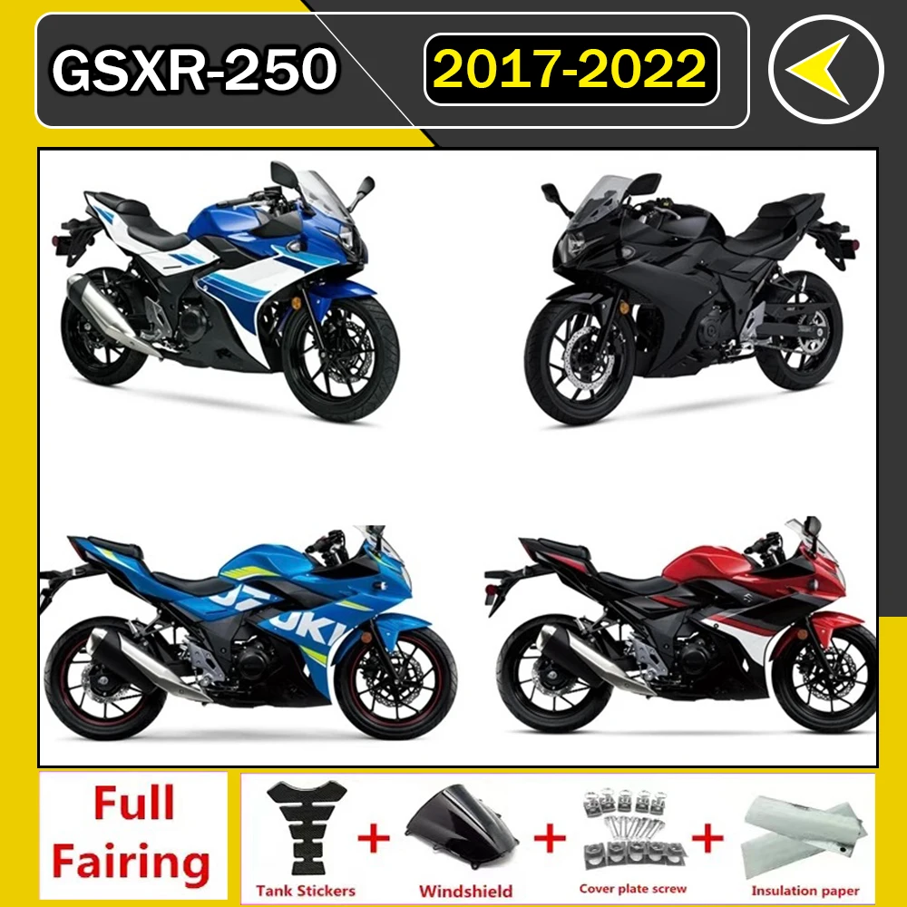 

NEW ABS Motorcycle Whole Fairing kit fit for GSXR 250 GSXR 250 GSX250R 2017 2018 2019 2020 2021 2022 bodywork full Fairings zxmt