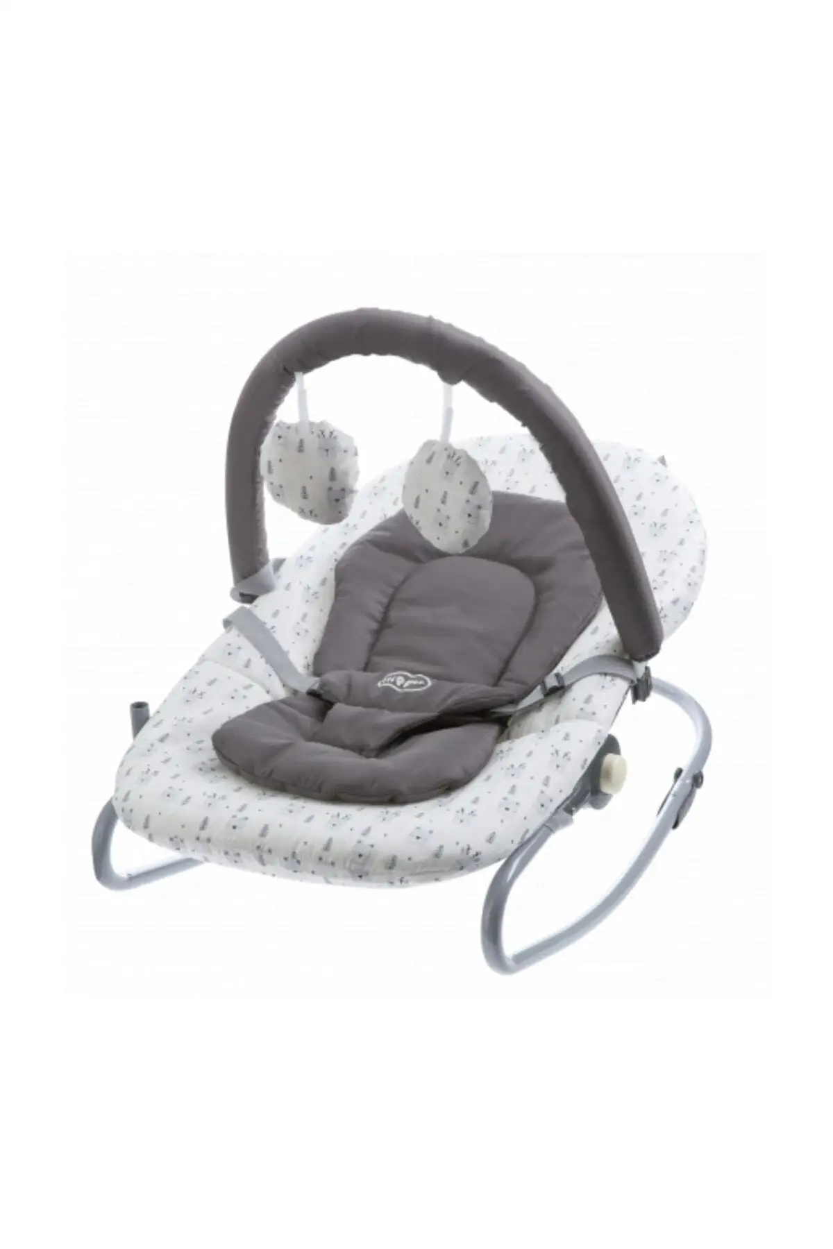 Baby Swing, Main Lap Gray Color, 9 Kg up to Transport Capacity 3 Point Safety Arched Baby Swing