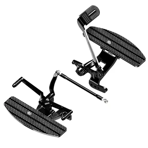 Mechanical Foot Pegs & Forward Control Shift Levers, Compatible with Cruiser Bikes