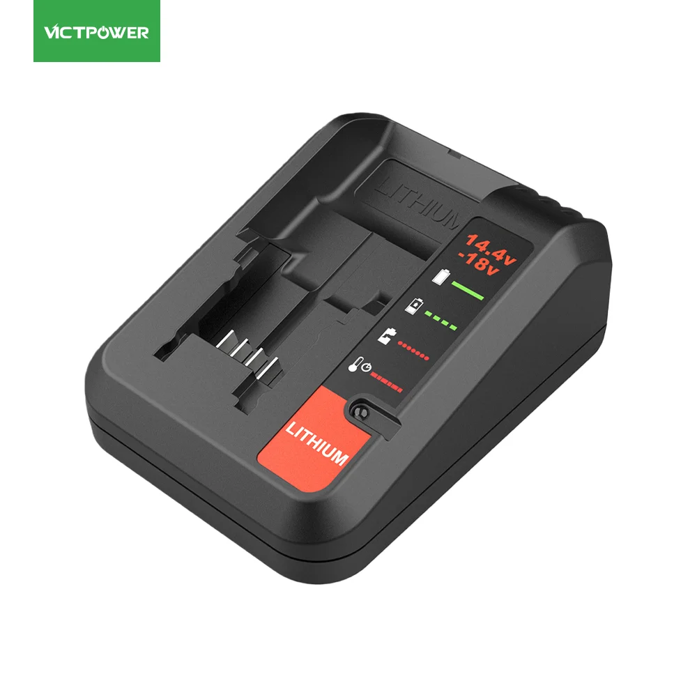 

Replacement Charger Bla Decker 20V3A MAX Battery Fast Charger 14.4-20V Cordless Tools ABS Material Compatible US UK EU AU