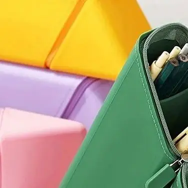 

1 Stylish Silicone Pen Holder, Foldable Pencil Case Holder, Desktop Office And Study Pen Cup Large-capacity Pen Organizer