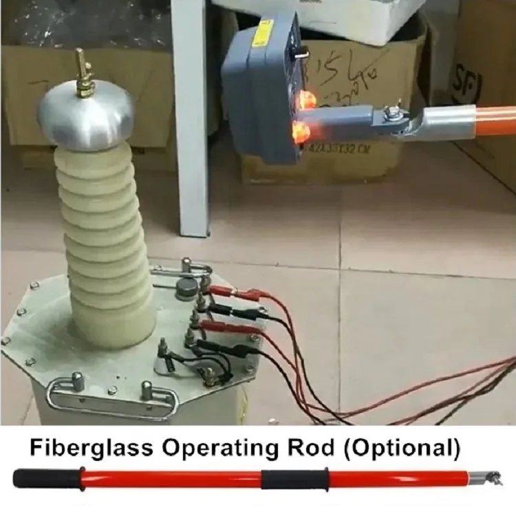 FUZRR ES9080 Non-Contact High Low Voltage Detector Electroscope AC 380V - 550kV Live Wire Inspection Meter IP65 Insulating Rod