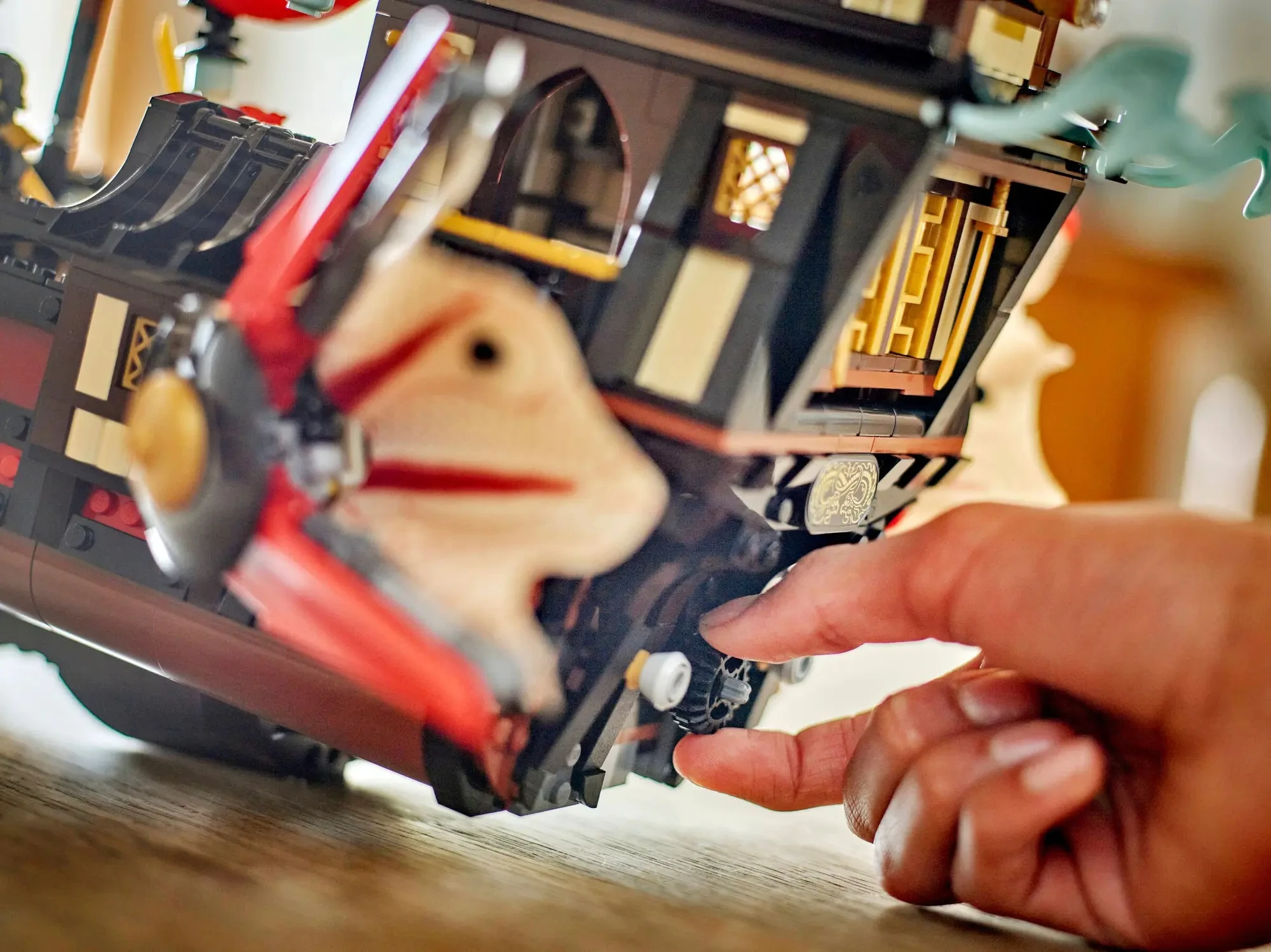 متوافق مع 71848 New Temple Bounty Reward Dragon Boat التعليمية لبنات البناء نموذج لعبة للأولاد، هدية عيد ميلاد. #3