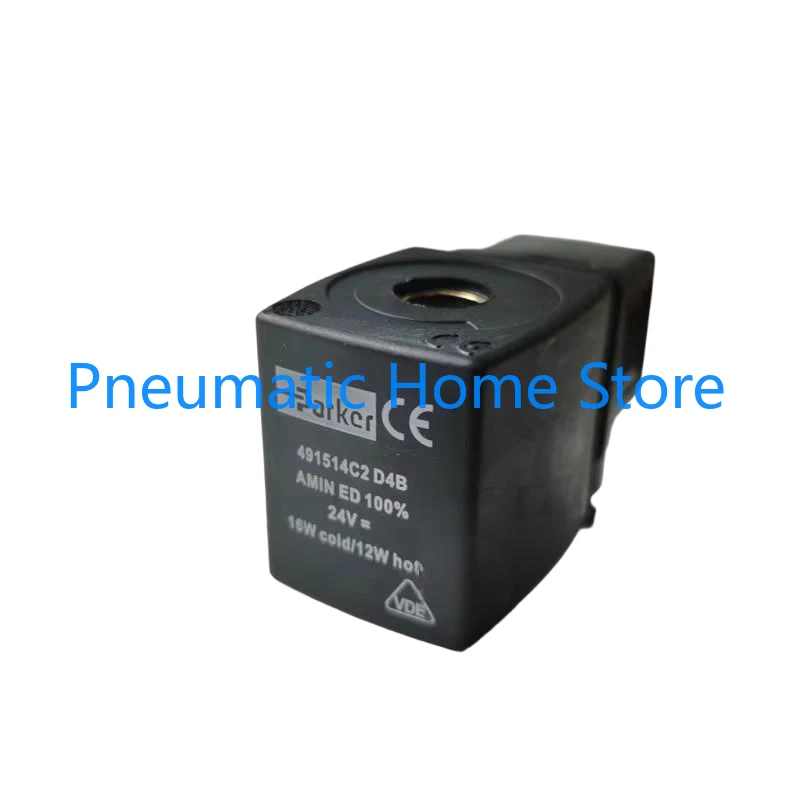 

Parker Solenoid Valve Coil 491514C2 D4B AMIN ED100% 24V=16W cold/12W hot
