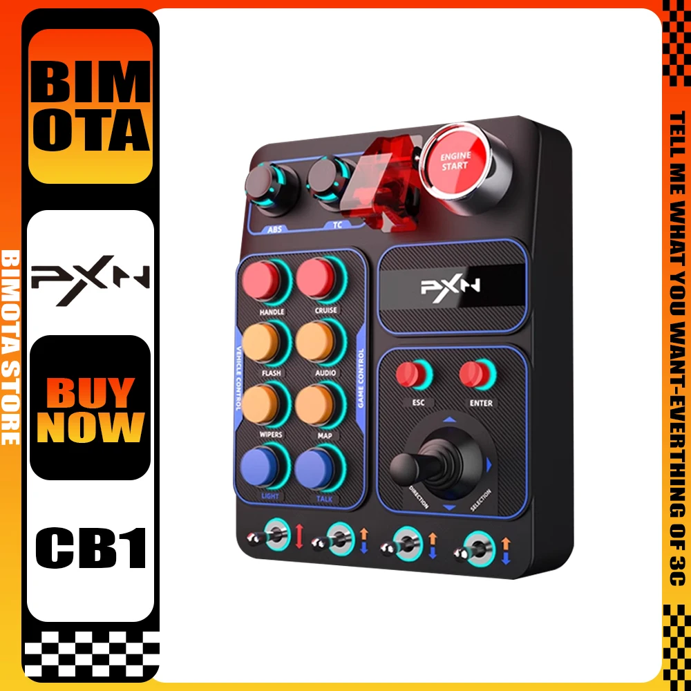 Pxn Cb1 Racing Simulator Central Control Box RGB Multifunctional Key Control Box For Euro Truck Simulator Racing Gamer Accessory