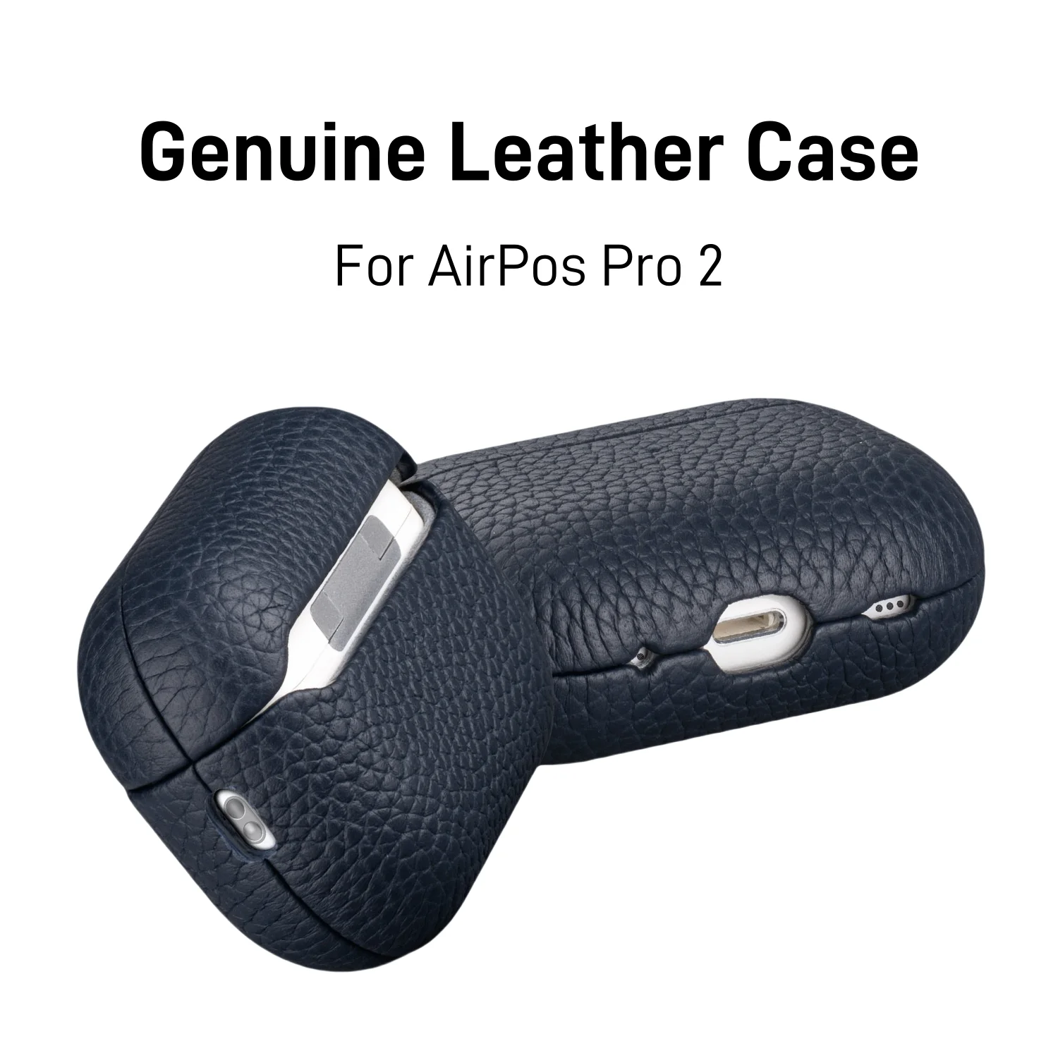 

Genuine Leather Case For AirPods Pro 2 Business Earphone Cases For AirPods Pro 2 Generation Cover Headset Shell MagSafe Case