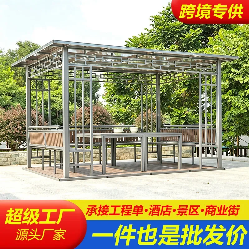 For Outdoor Gazebo Pavilion Waterproof Awning Roof for Courtyard Villa Garden Balcony Leisure New Chinese Style Grape Trellis