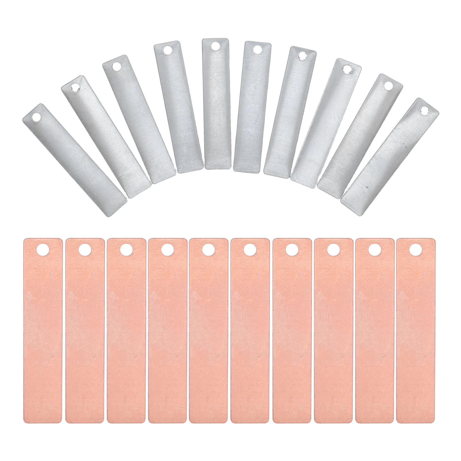 

1 set Copper Zinc Electrode Sheets 10 Pairs Fruit Experiment Supplies Physics Teaching Classroom Experiments