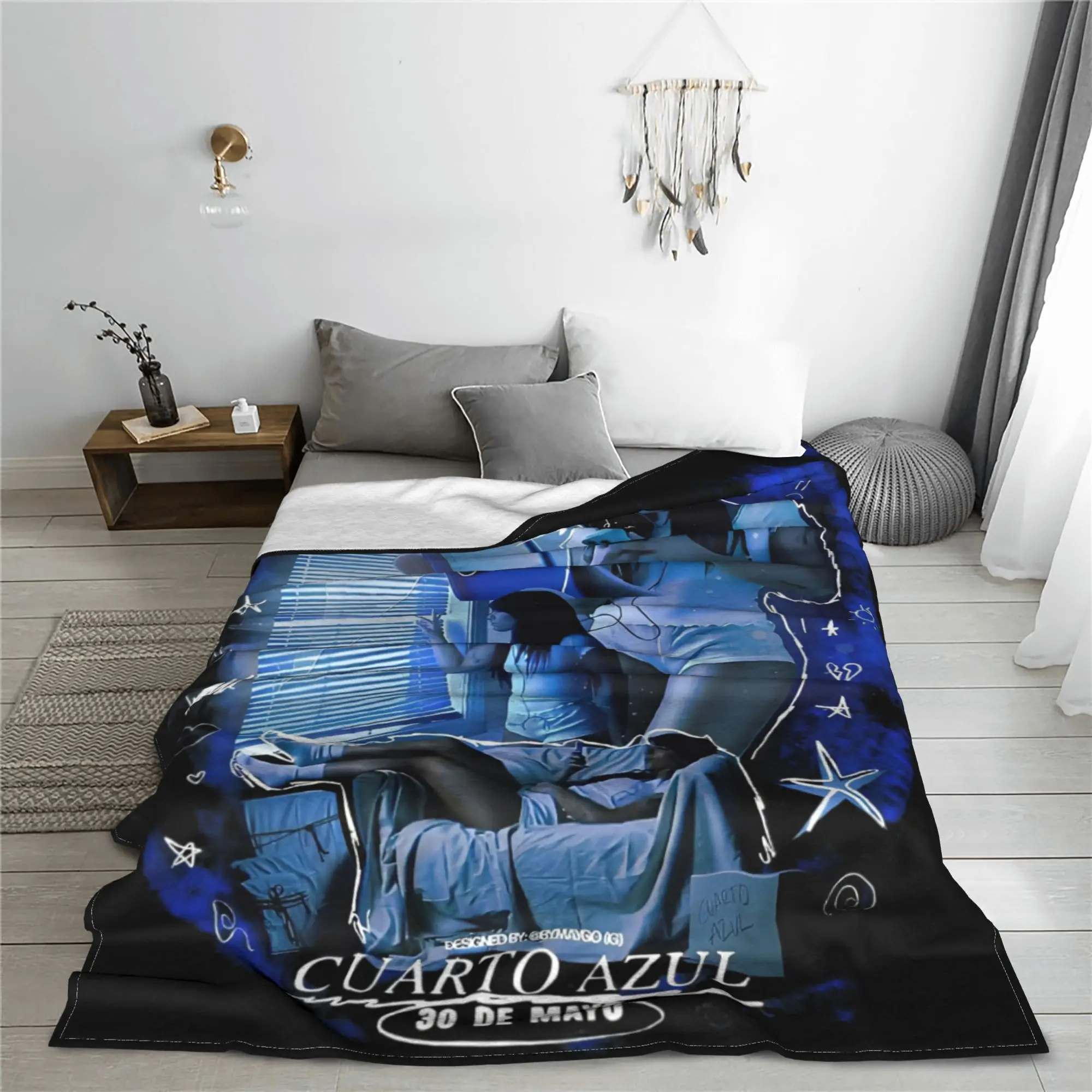 بطانيات Aitanaed من الفلانيل فائقة النعومة لسجادة سرير السرير #3