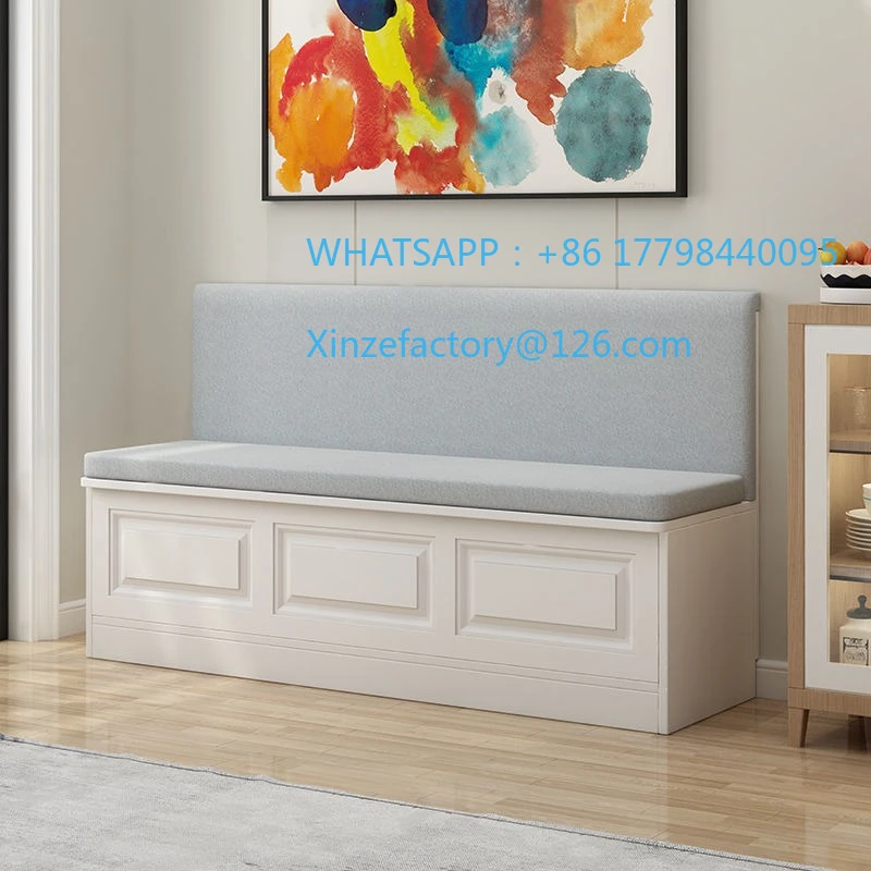 Sofá de restaurante simple personalizable, asiento de tarjeta, mesa de comedor, combinación de armario para balcón, apartamento pequeño