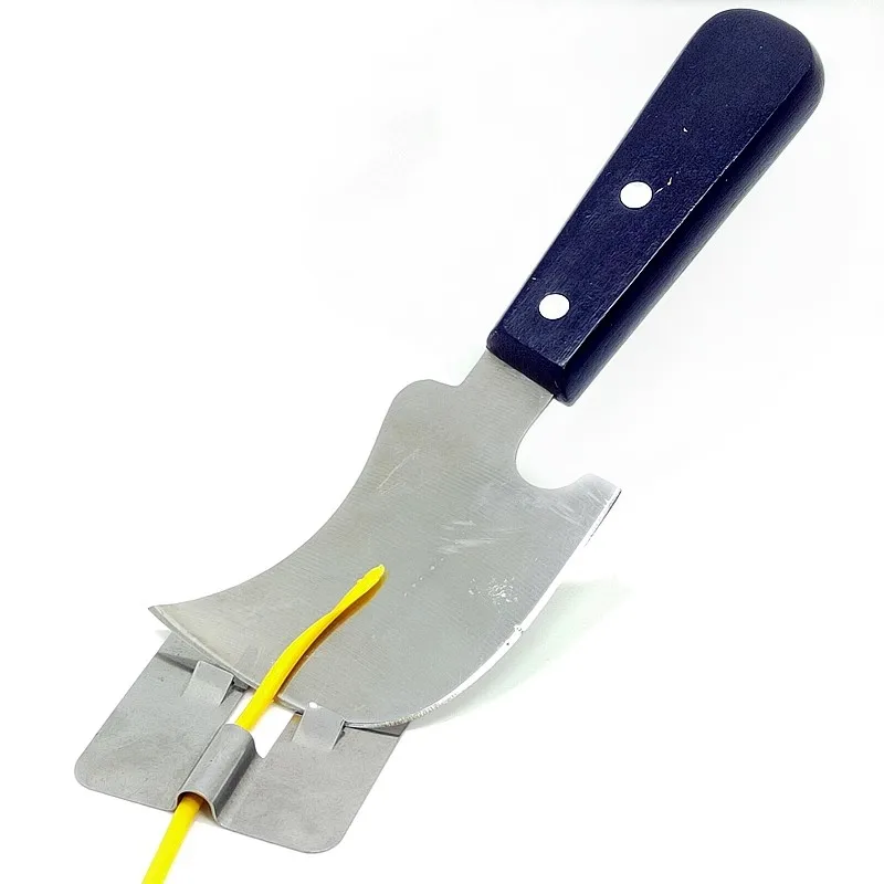 PVC plastic floor trimming crescent shovel floor tool solder stick shovel leveling tool stainless steel glue knife