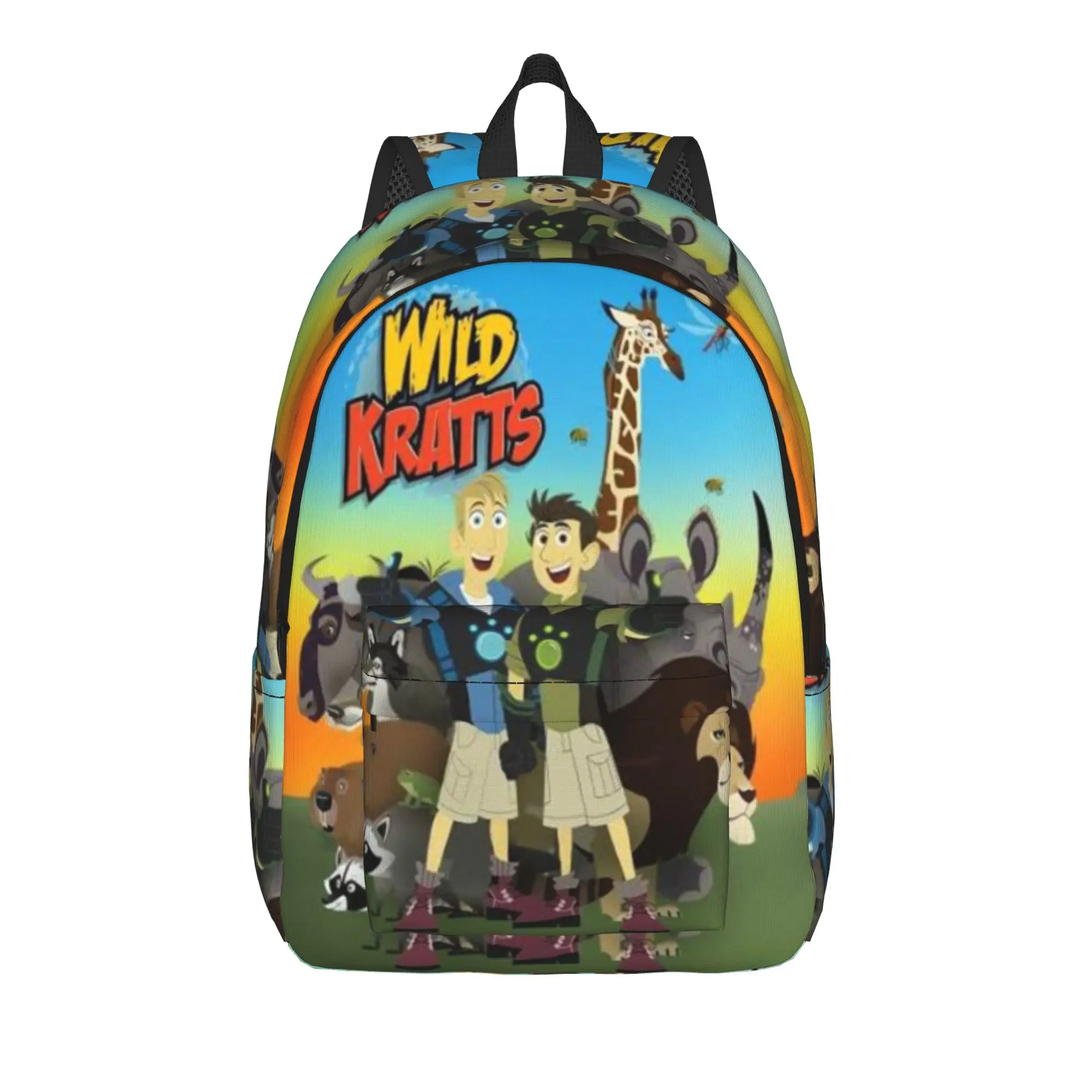Wild Kratts Casual Backpack Gift Student Hiking Travel  Daypack for Men Women College Shoulder Bag