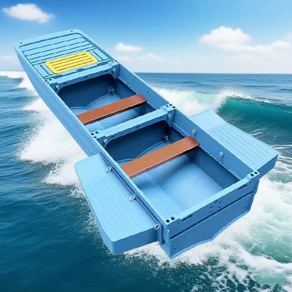 

Small Portable Stackable Plastic Folding Bait Boat Foldable Fiberglass Aluminum Fishing Boat Foldable Polyethylene Jet Dinghy