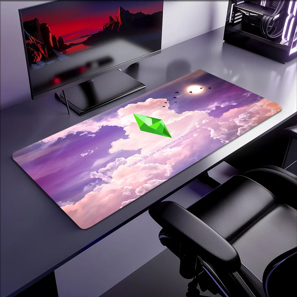 

Резиновый настольный стол S-Sims XXL, 4-4 коврика, нескользящий игровой утолщенный большой коврик для мыши T-The Office