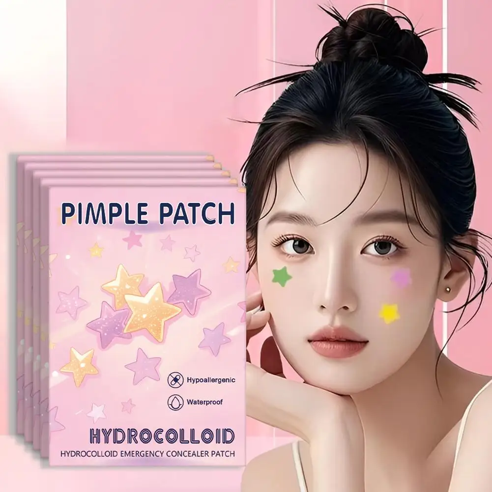 Colorful Hydrocolloid Pimple Patches For Covering Zits Blemishes Spots, Assorted Sizes Acne Pimple Patches Stickers-1400 Counts