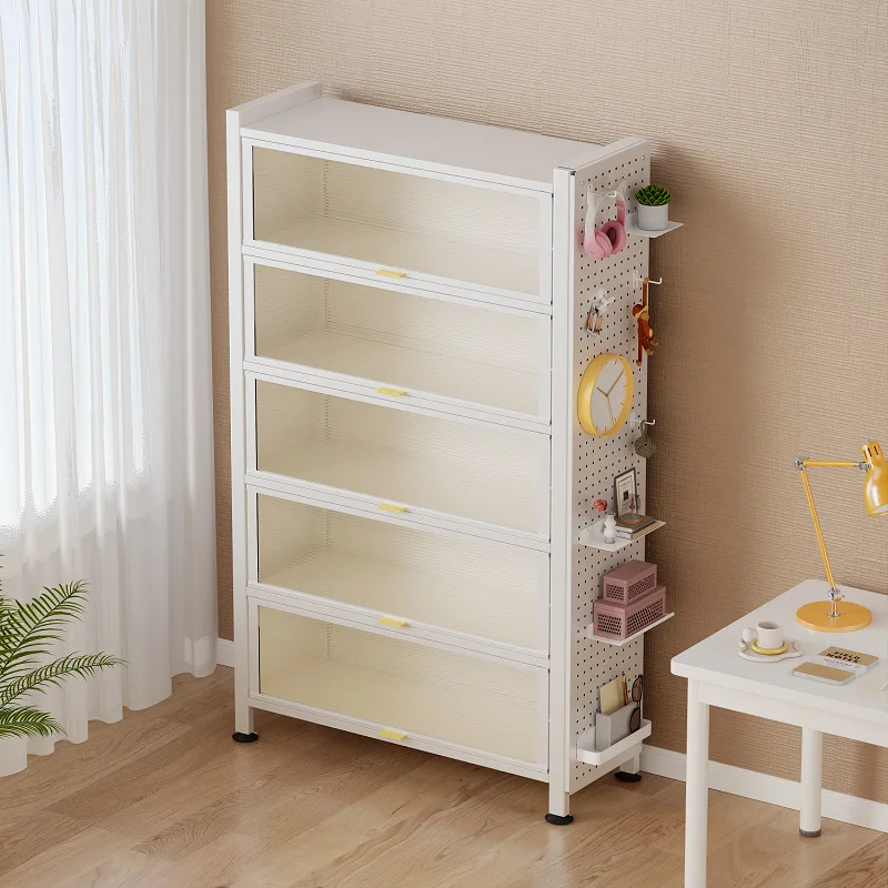 

Steel bookcase with hole plate