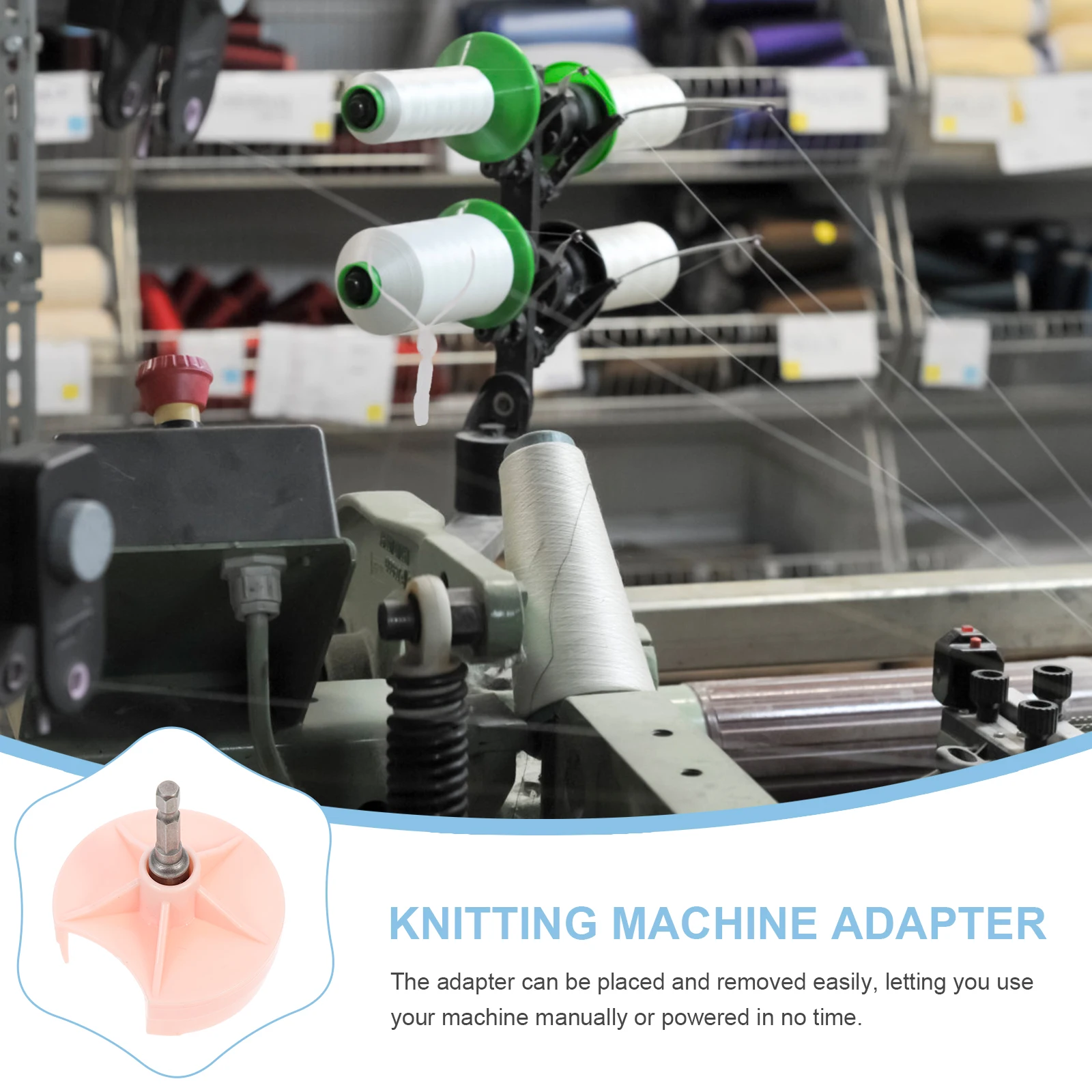 

Knitting Machine Adapter Attachment Accessories Connector Tension Pink Advanced Labor-saving