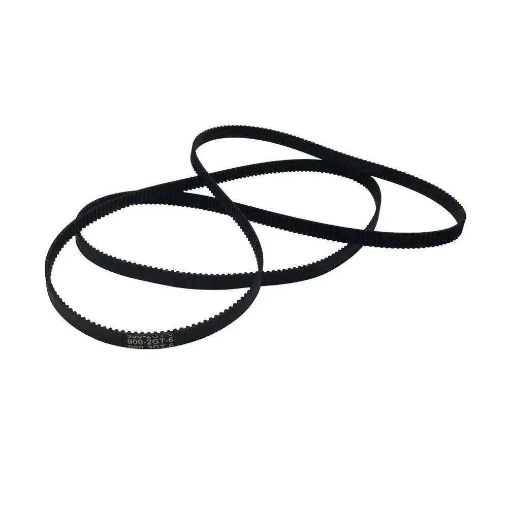 

Pack of 2pcs GT2 Driver Belt 900-2GT-6 Timing Belt in Closed Loop Rubber L=900mm W=6mm 450 Teeth