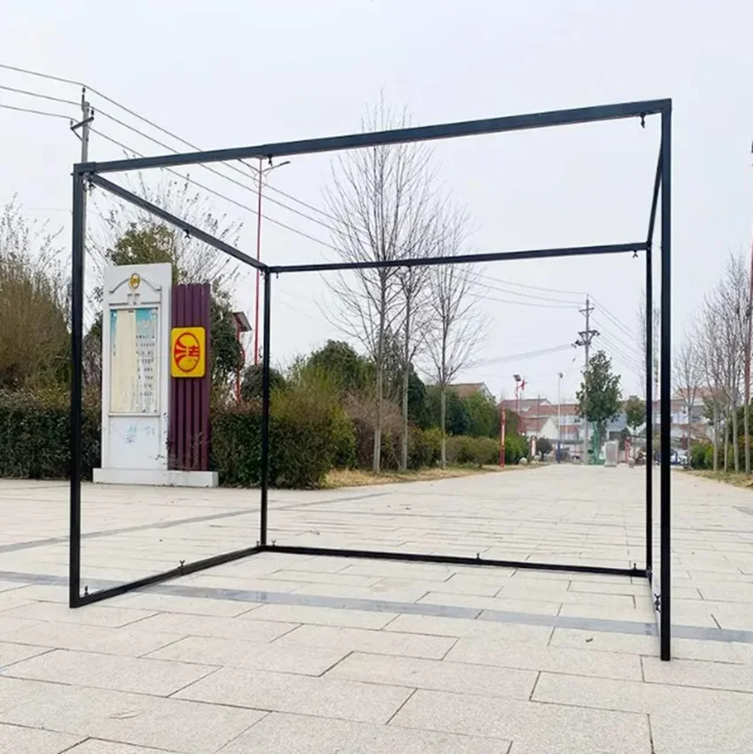 Ausziehbarer rechteckiger Hochzeitsbogen-Hintergrundständer, Blumenrahmen, Dekoration für Hochzeitszeremonien – Detail 3