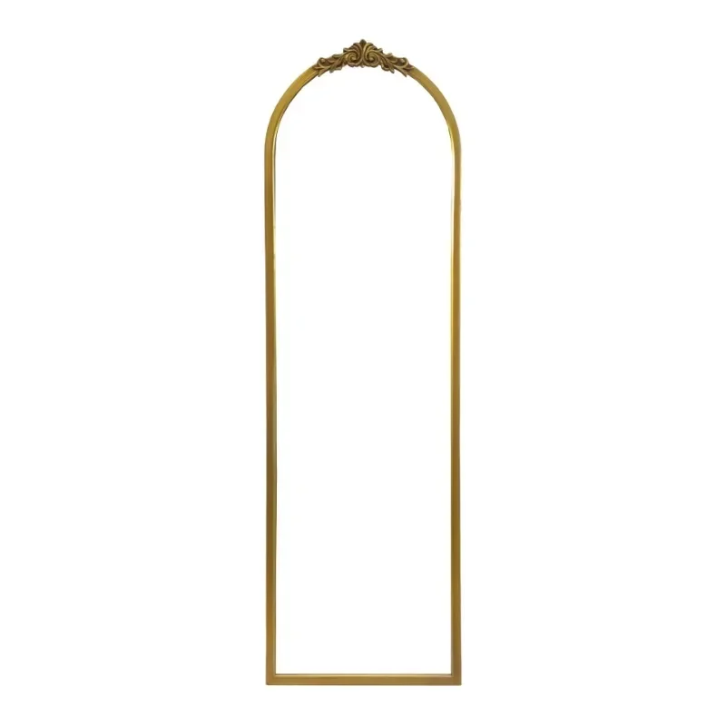 

European full-length mirror, full-length mirror for home use, French retro clothing store, fitting mirror, baroque