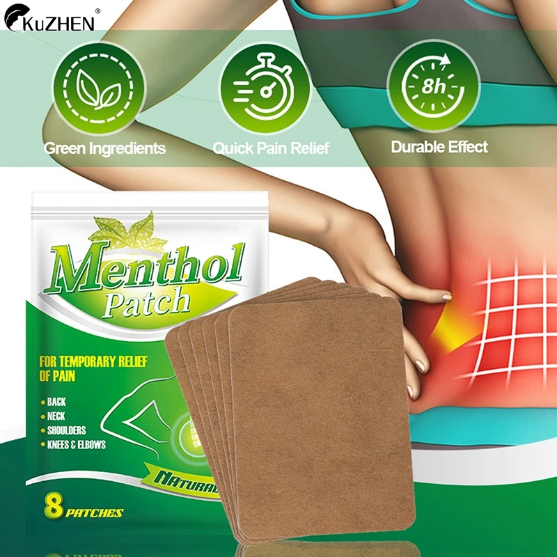 8PCS/Bag Cervical Shoulder Joint Patch Lumbar Spine Pain Treatment Patch Ointment Patches Efficient Long-lasting Plaster Patches