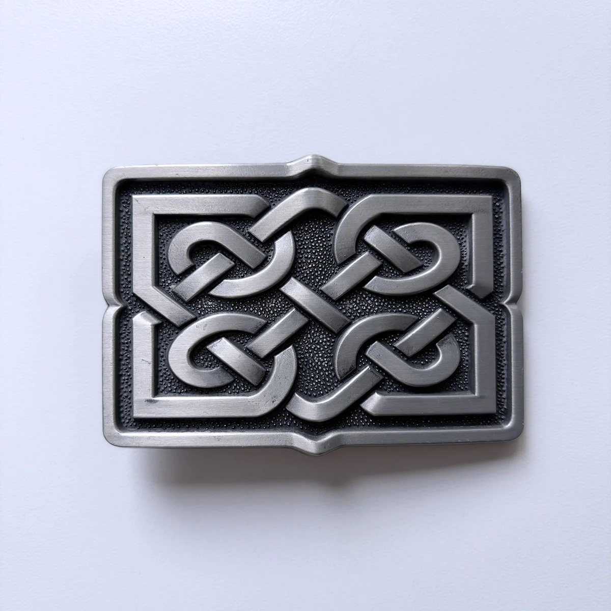 Celtic Cross Knot Rectangle Vintage Belt Buckle BUCKLE-WT145