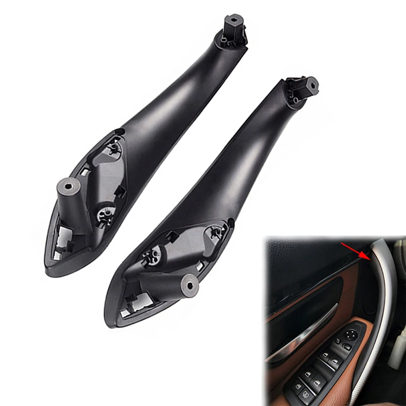 Car Inner Doors Handle Pull Trim Cover For BMW 328i 328i xDrive Base 2012 2013 2014 2015 2016 51417279312 Auto Accessories