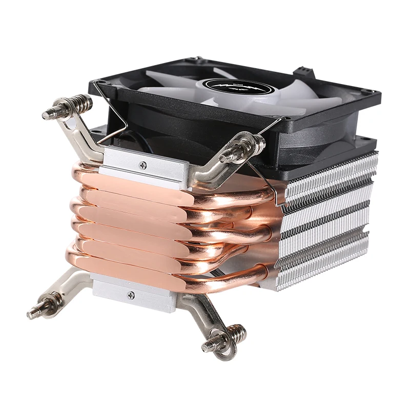 QiuzAim 6 Heat Pipes 90mm CPU Cooler Fan Processor Air-cooled 4pin PWM Compatible LGA2011 2066 115x 1200 1700 1851 X99 i3 i5 i7