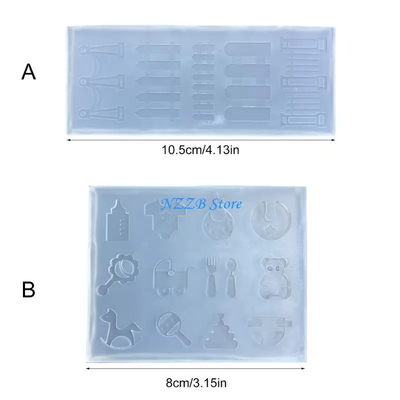T21F Mini Bread Biscuit Cake Mould Pence Bear Silicone Mold Mould Moulds Moulds Resin