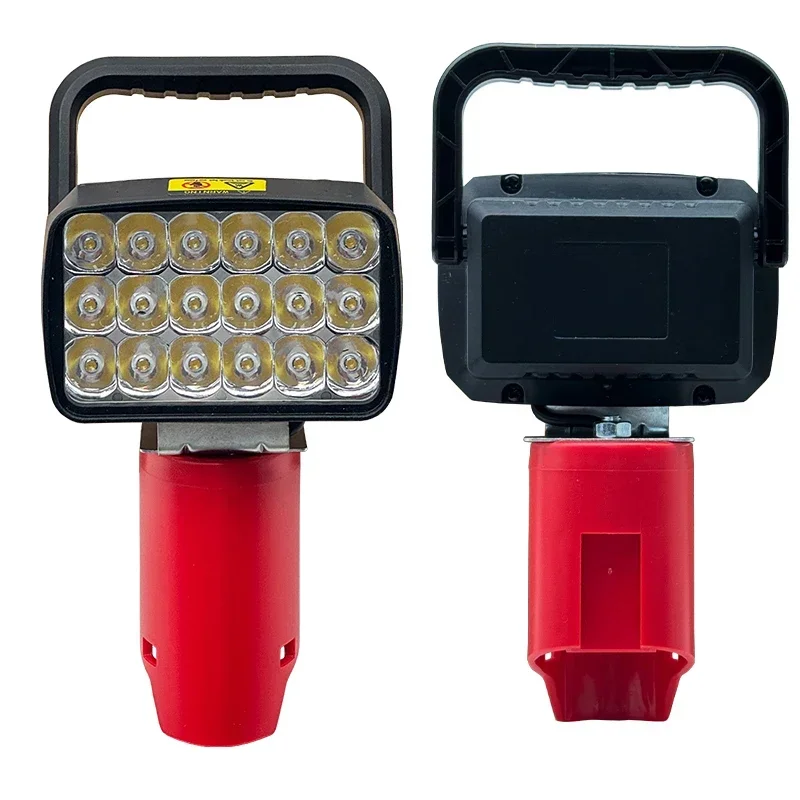 

Portable Lantern Handheld Outdoor Camping Lamp for Milwaukee 10.8V 12V Lithium Battery For M12 18 Beads LED Work Light Spotlight