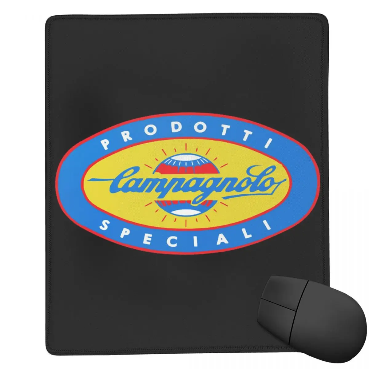 Campagnolo Vintage Italian Cycling Tour 7x9 em 22x18 cm Mouse Pad para computador, teclado, mouse, jogos, PC, laptop, tapete de mesa