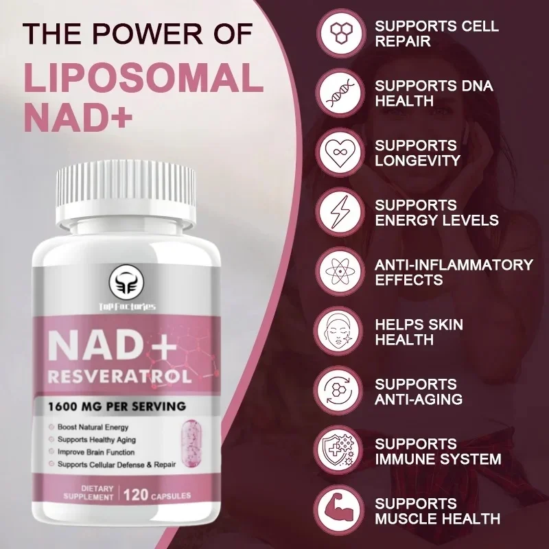 

Supplements Top Factories Nad — антивозрастной усилитель ячеек, усилитель ячеек, никотинамид, ребосид, естественная энергия и сотовая связь
