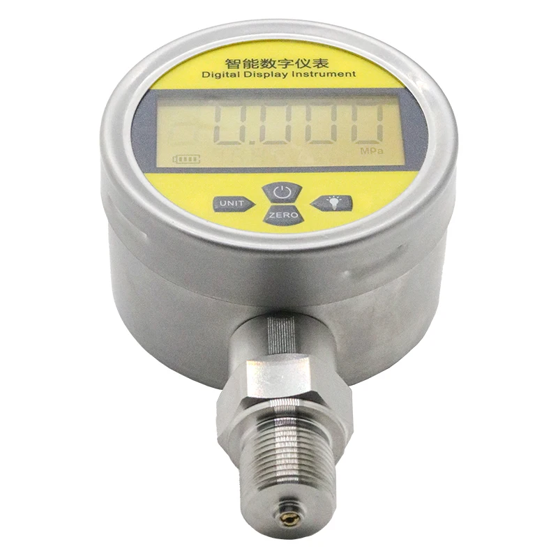 PT118  Manufacture Stainless Steel Water Oil Gas Digital Pressure Gauge Vacuum Manometer 1/4