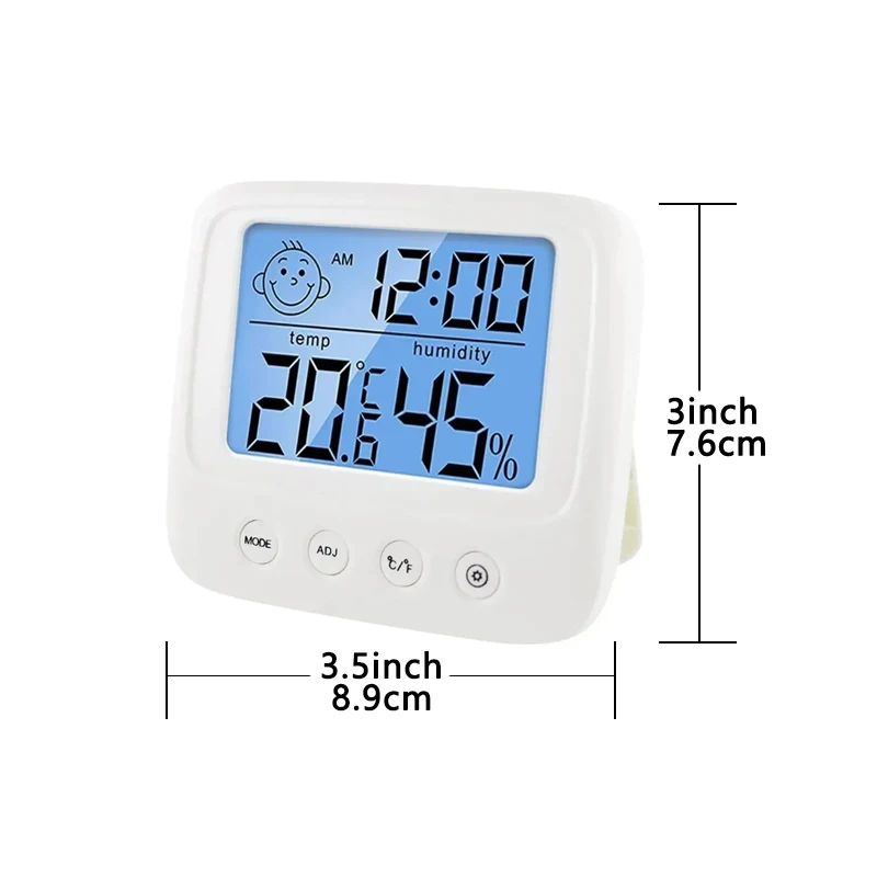2025년형 LCD 디지털 실내 온습도계 백라이트 실내 전자 온습도계 온도계 기상 관측소