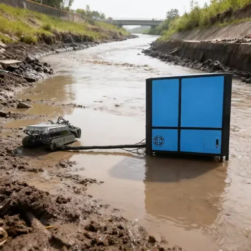 

YG Customized Underwater Crawler Dredging Robot Pipeline Remote Video Detection Exploration And Dredging Remote-controlled Dredg