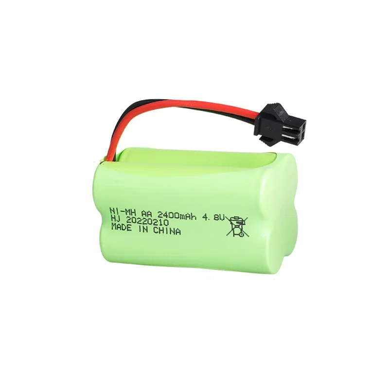 Bateria ni-mh de 4.8v 2400mah para brinquedos rc, carros, tanques, robôs, barcos, armas, bateria recarregável de 4.8v, bateria aa