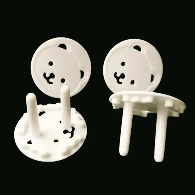 5/10pcs Bear EU Power Socket Electrical Outlet Baby Kids Child Safety Guard Protection Anti Electric Shock Plugs Protector Cover