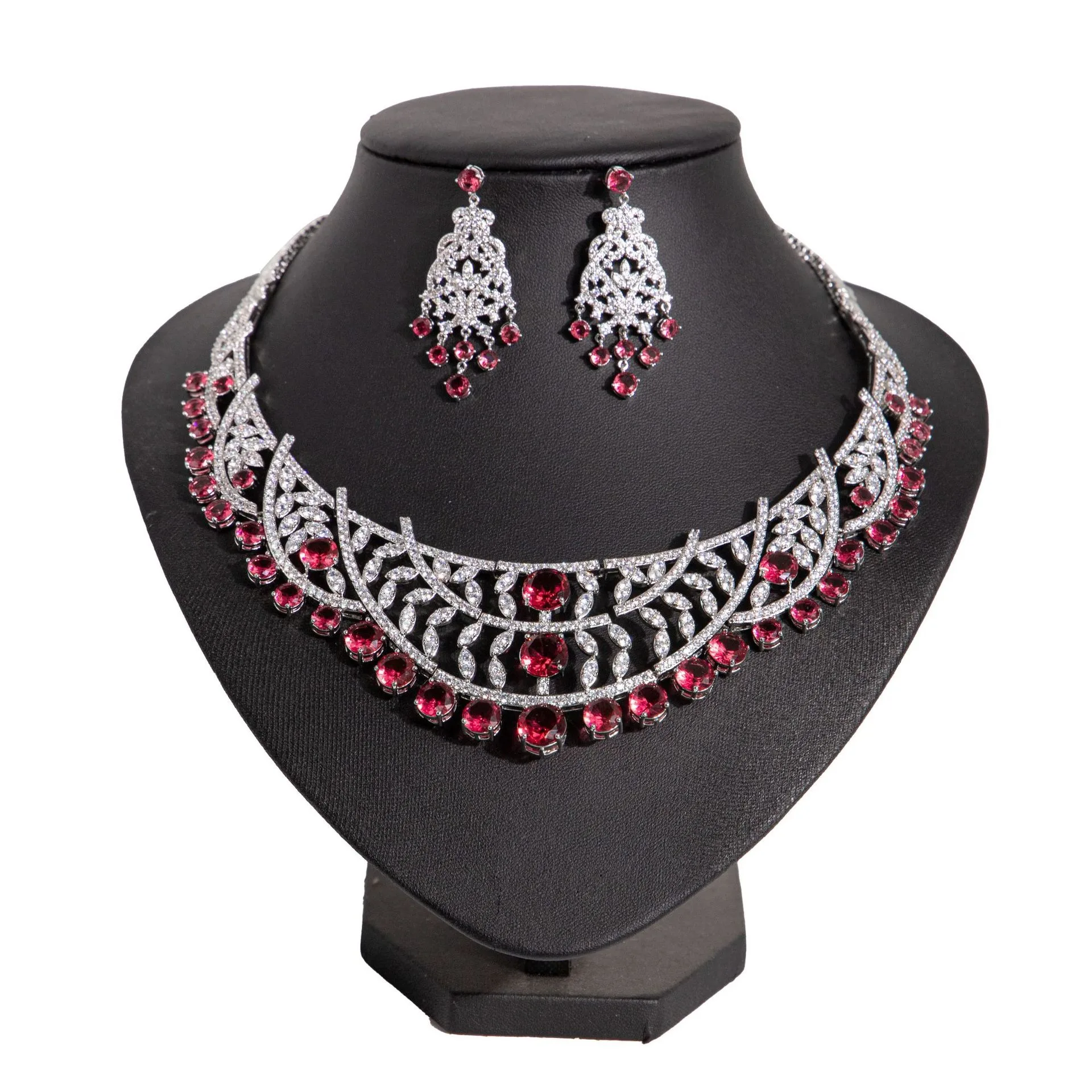 

Big 2PCS Pearls Bridal Jewelry Sets Luxury Turquoise Cubic Zirconia Wedding Jewelry Sets Women Dubai Arabic Party Gift