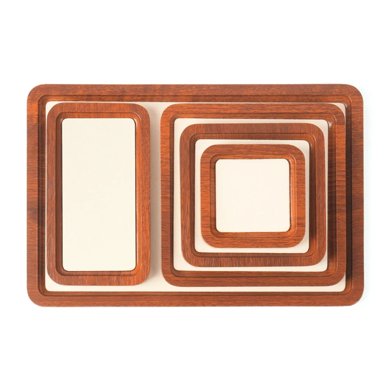 علبة مجوهرات خشبية الحد الأدنى الأقراط حلقة تخزين الصواني المجوهرات مكافحة القلائد سوار عرض البليت عرض المجوهرات